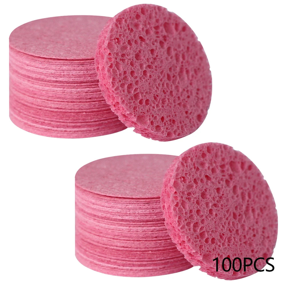 Compressed Facial Sponge 30/50/100pcs Natural Cosmetic Spa Sponges For Facial Cleansing Exfoliating Mask Makeup Removal Tools