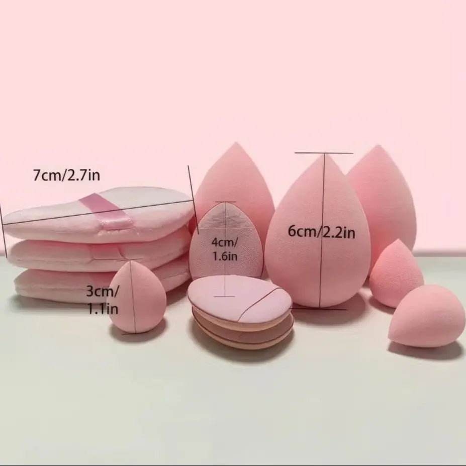 Complete All-in-One Makeup Sponge Set | Multi-Shape Beauty Blenders for Flawless Foundation, Concealer & Powder Application