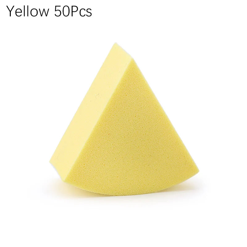 20/50 Pcs Triangle Makeup Blender 7 Colors Liquid Foundation Powder Wet and Dry Makeup Sponge