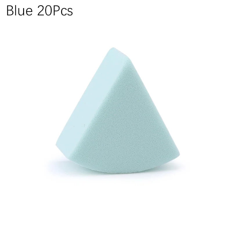 20/50 Pcs Triangle Makeup Blender 7 Colors Liquid Foundation Powder Wet and Dry Makeup Sponge