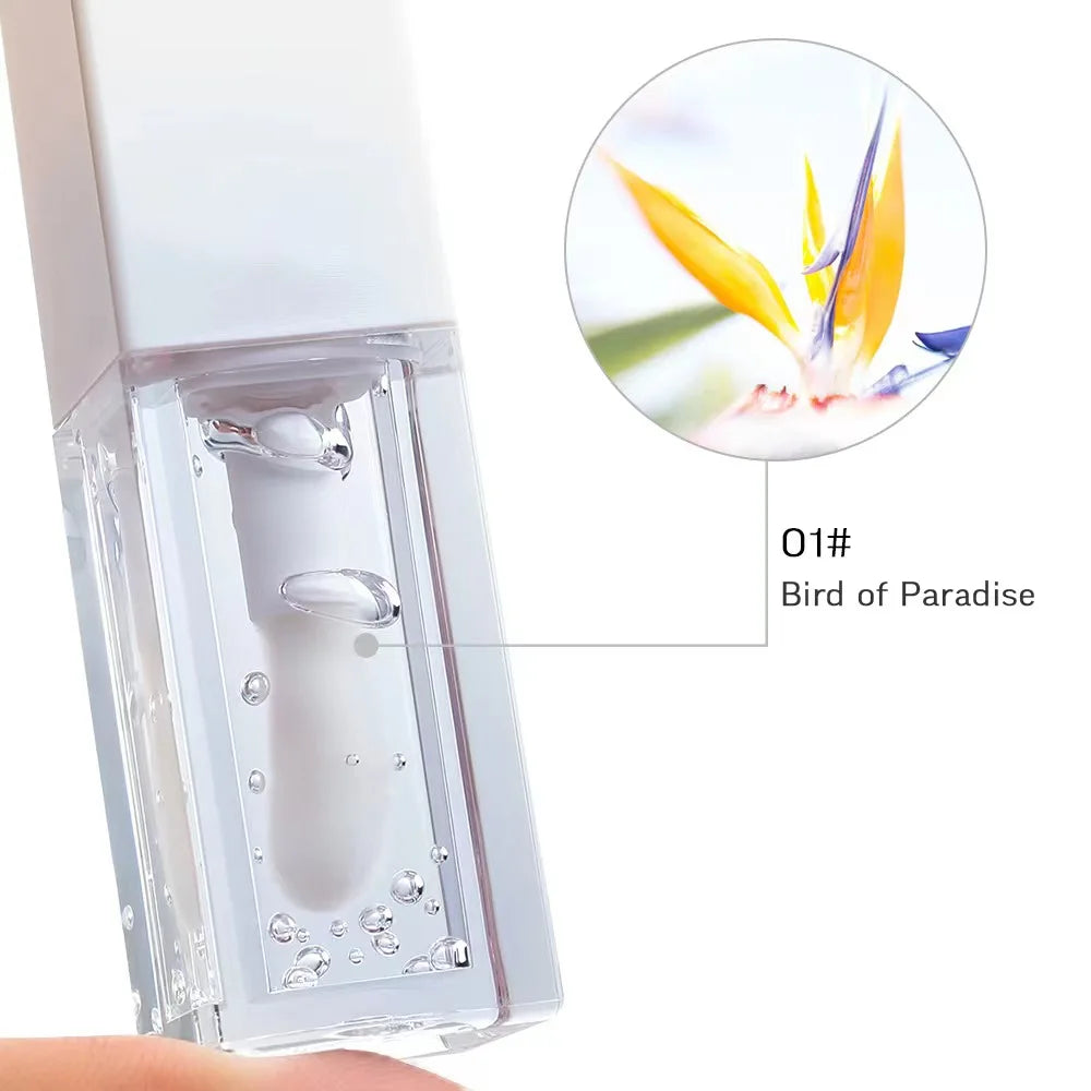 Custom Wholesale Moisturizing Lip Oil Plumping Lip Gloss Makeup Sexy Plump Lip Glow Oil Tinted Lip Plumper Cosmetics 5ml 1 Piece