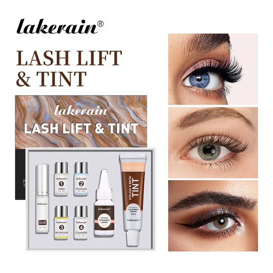 Lash Fast Lift And Tint Kit Professional Eyelash Perm Kit 2in1 Lashes Tint Brow Lashes Tint Brow Dye Eyes Eyelash Eyebrow Makeup