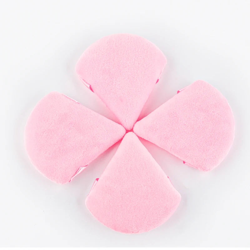 1/2/3/6Pcs Triangle Velvet Powder Puff Face Cosmetic Eye Beauty Makeup Tool Reusable Sponge Washable Mini Powder Puff Accessorie