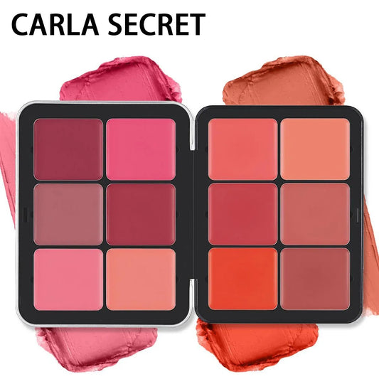 12-color Iron Box Concealer Blush Cream Matte Highlight Contour Makeup Nude Colorful Palette Waterproof Durable Nature Best Gift