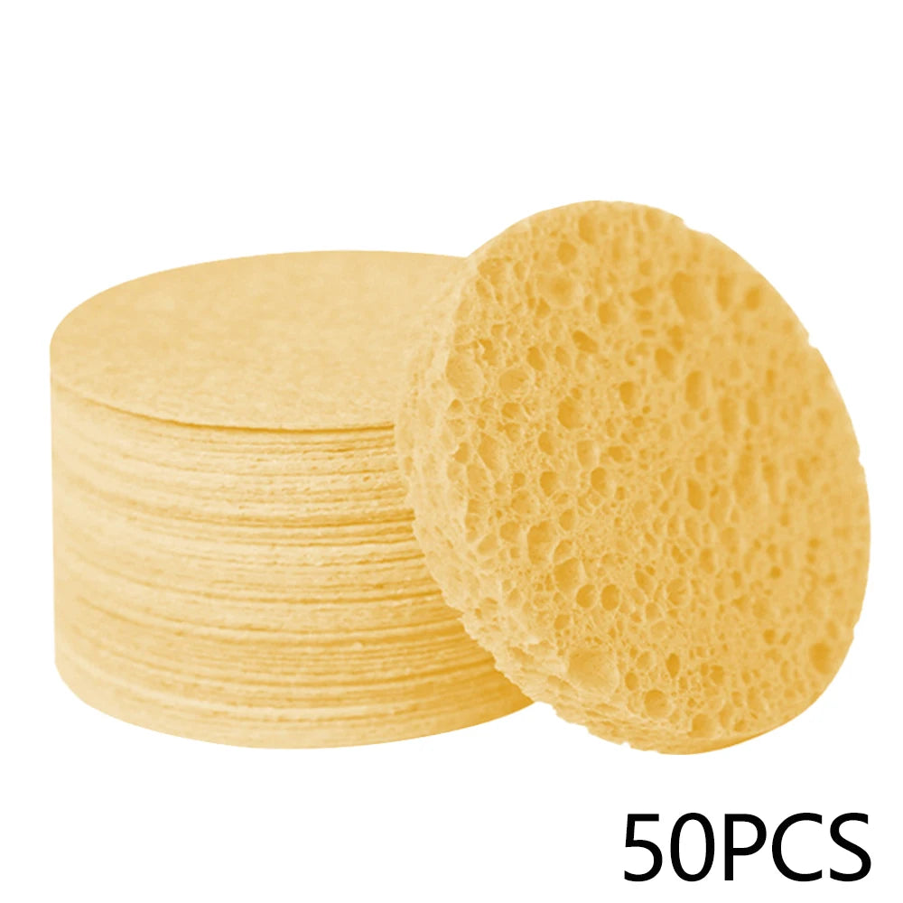 Compressed Facial Sponge 30/50/100pcs Natural Cosmetic Spa Sponges For Facial Cleansing Exfoliating Mask Makeup Removal Tools