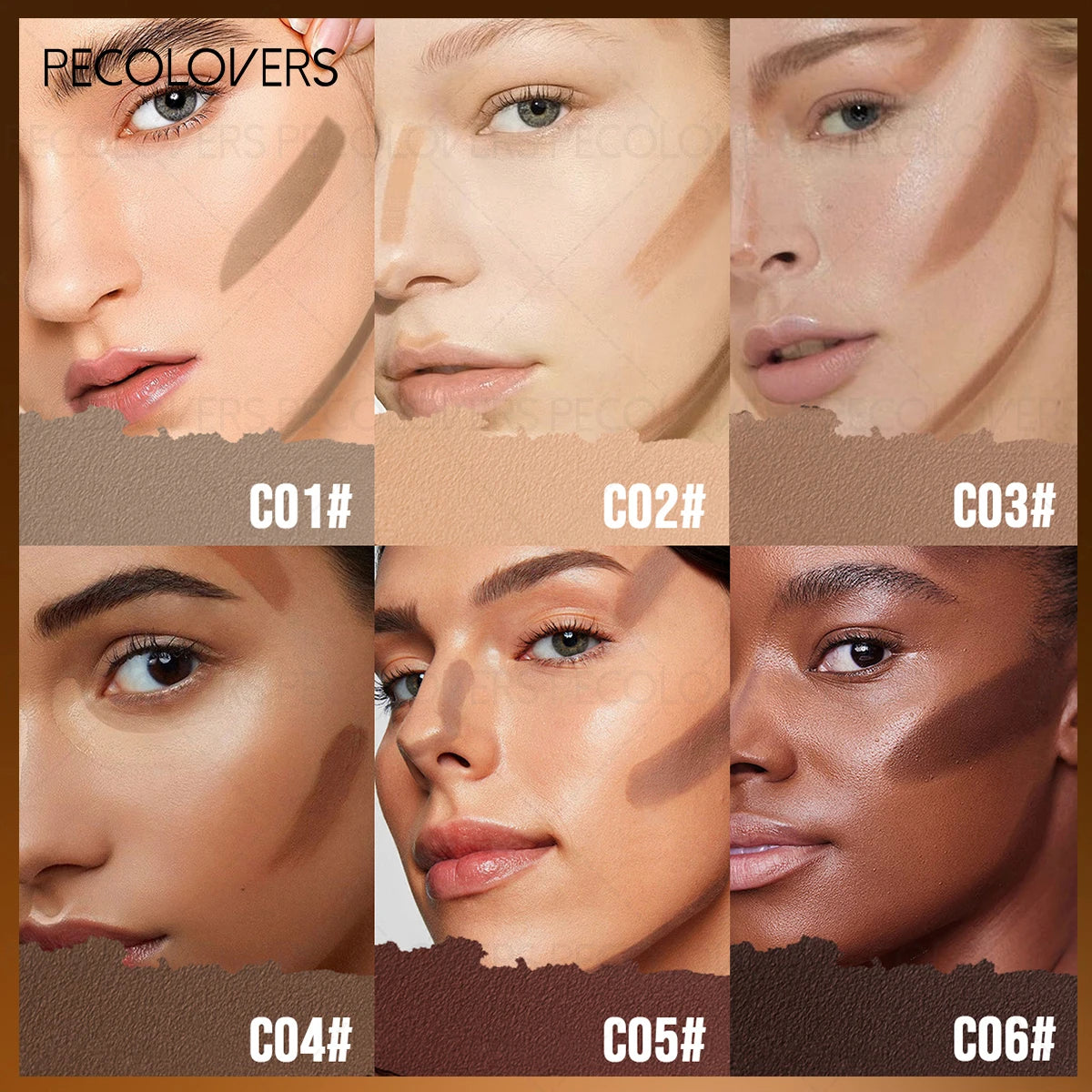 1 Pc Long-lasting Face Contour Stick, 3D Face Natural Shadow Look, for All Skins, Highlight & Contour & Concealer Face Makeup