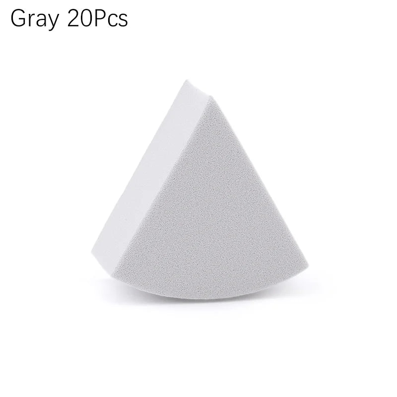 20/50 Pcs Triangle Makeup Blender 7 Colors Liquid Foundation Powder Wet and Dry Makeup Sponge