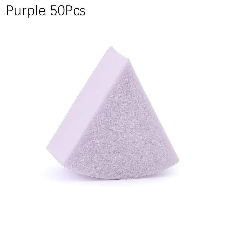 20/50 Pcs Triangle Makeup Blender 7 Colors Liquid Foundation Powder Wet and Dry Makeup Sponge