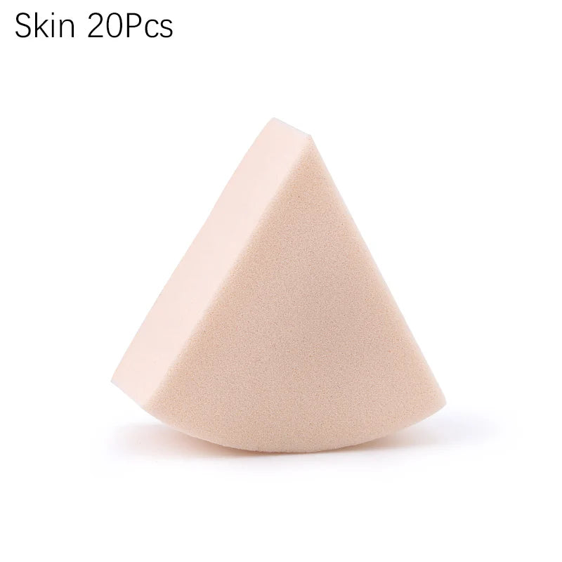20/50 Pcs Triangle Makeup Blender 7 Colors Liquid Foundation Powder Wet and Dry Makeup Sponge
