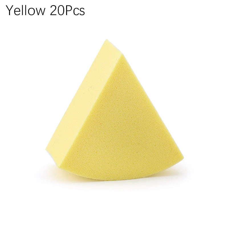 20/50 Pcs Triangle Makeup Blender 7 Colors Liquid Foundation Powder Wet and Dry Makeup Sponge