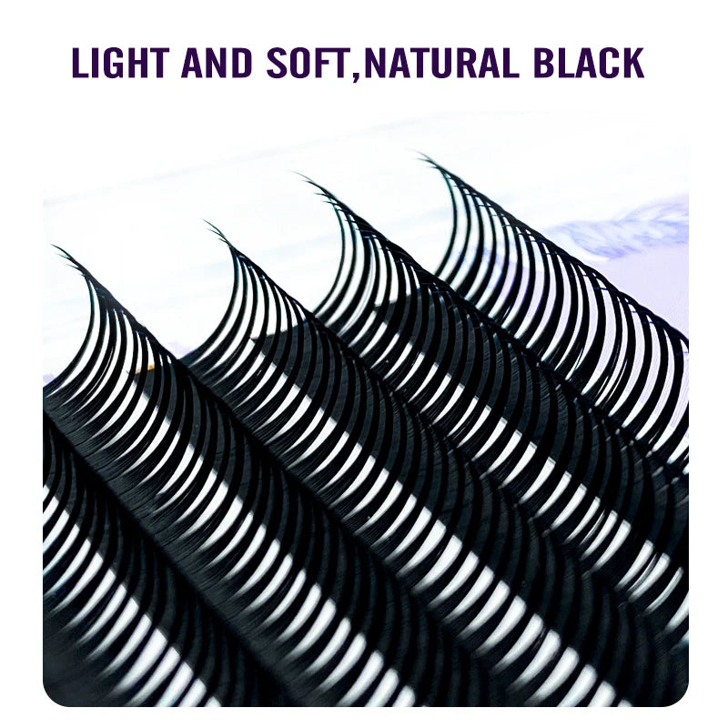 NATUHANA New 0.07mm Wet Eyelash Extension Manga Wispy Cosplay Type Spikes Lashes Extensions Volume Premade Fans Lashes Supplies