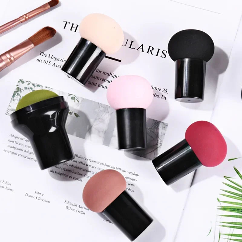 Mushroom head cosmetic puff foundation makeup sponge powder puff smooth sponge multi-function dry & wet beauty makeup tool