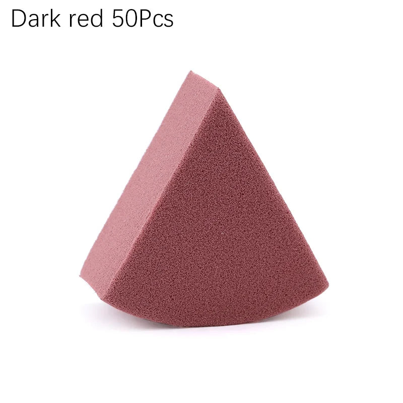 20/50 Pcs Triangle Makeup Blender 7 Colors Liquid Foundation Powder Wet and Dry Makeup Sponge