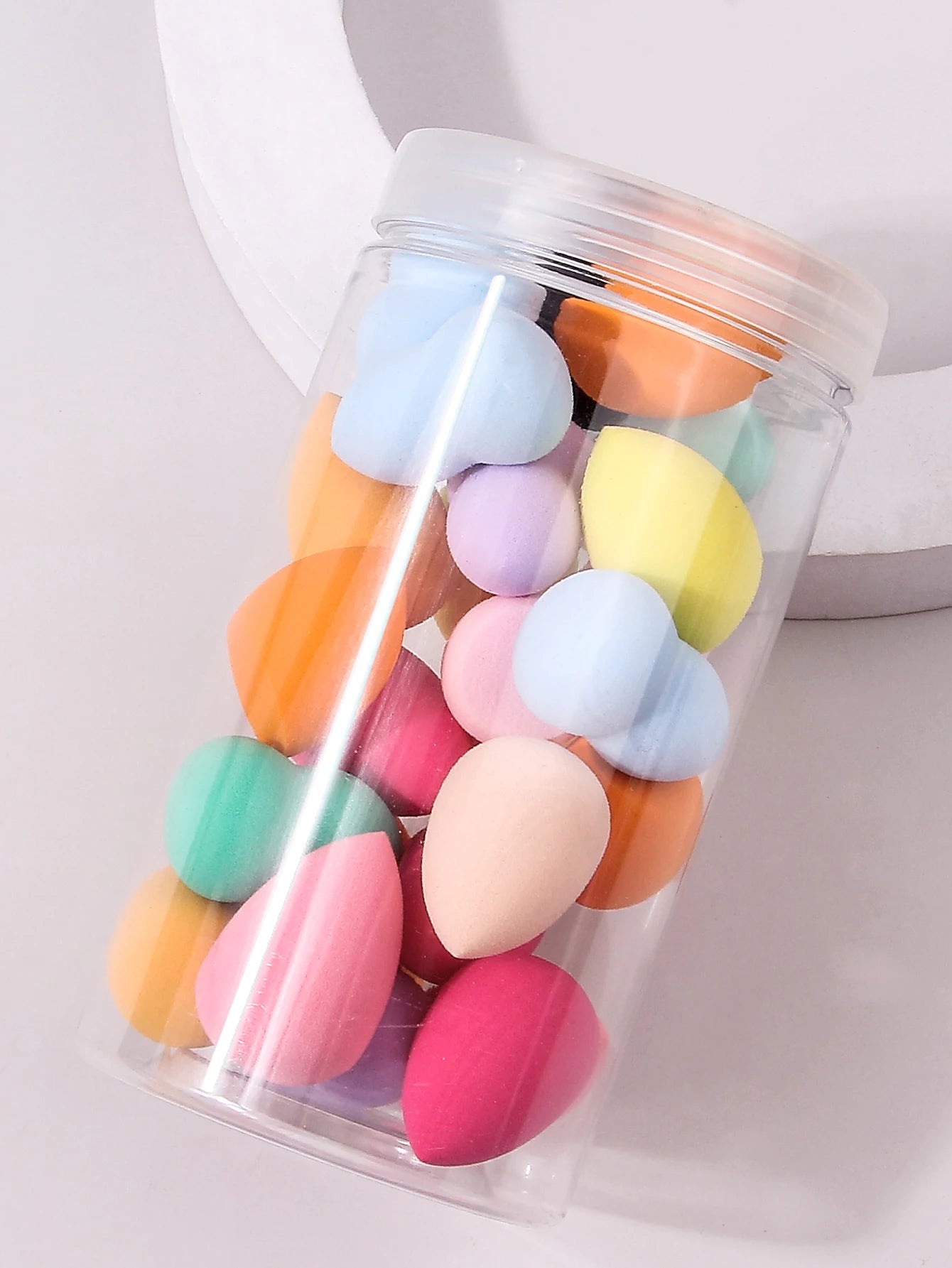 10/25/50/100-Pack Random Color & Shape Makeup Sponges, Latex-Free Blending Tools for Liquid/Cream/Powder