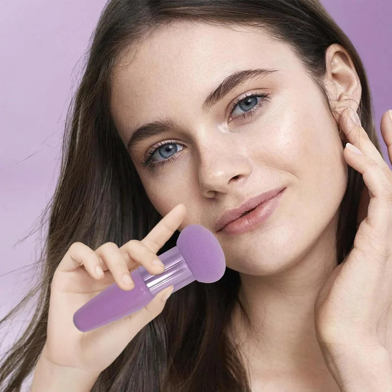 1-Pack Bullet-shaped Makeup Sponges - Holiday Party Beauty Set for Precision Blending & Photo-Ready Contouring powder puff