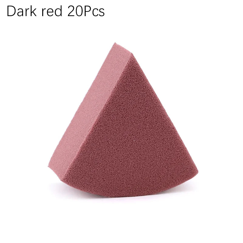 20/50 Pcs Triangle Makeup Blender 7 Colors Liquid Foundation Powder Wet and Dry Makeup Sponge