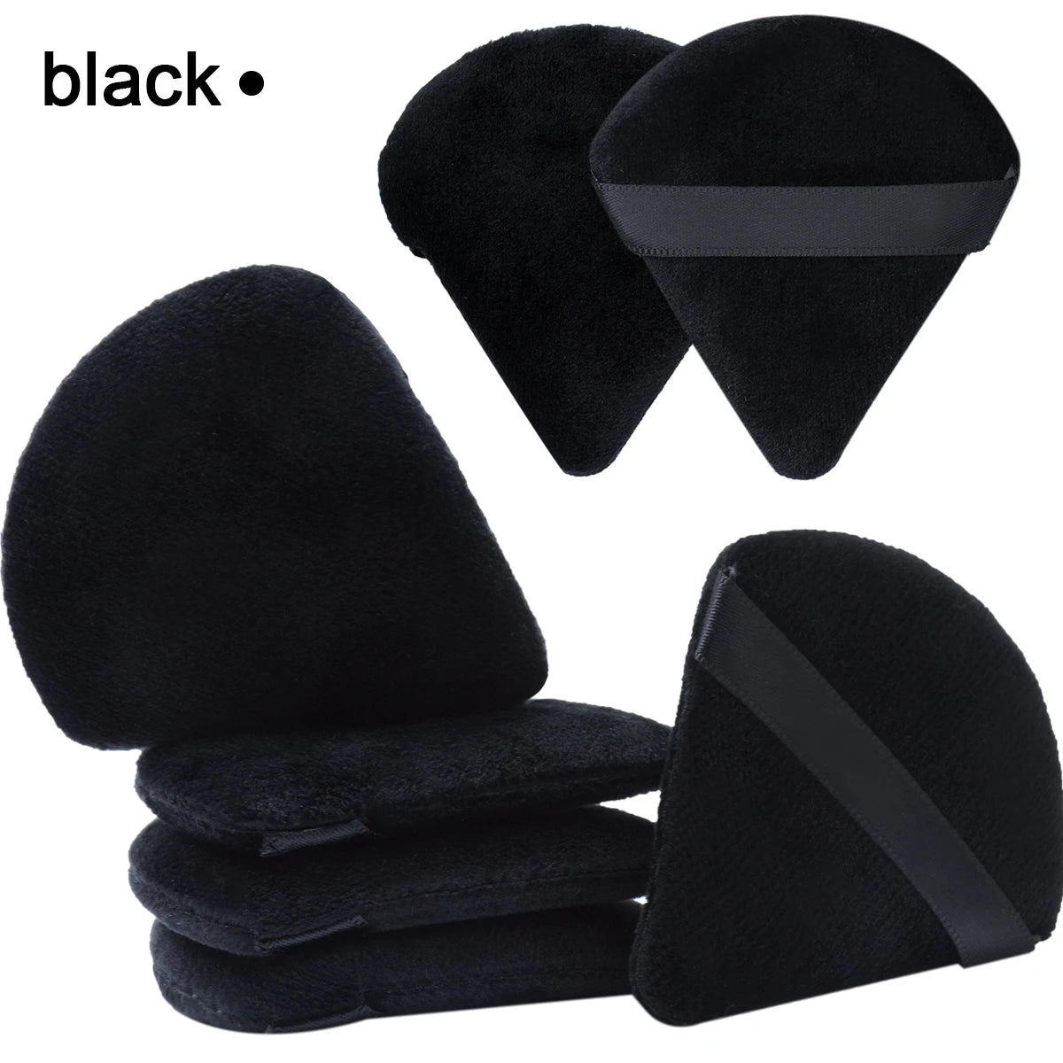 7Pcs Triangel Makeup Powder Puff Soft Velvet Cosmetic Sponges For Contouring, Eye Corners Air Cushion