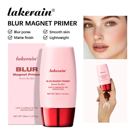 Lakerain Blur Magnet Primer Base Makeup Smooth Matte Finish Foundation Moisturizes Covering Pores Even Skin Tone Base Cosmetics