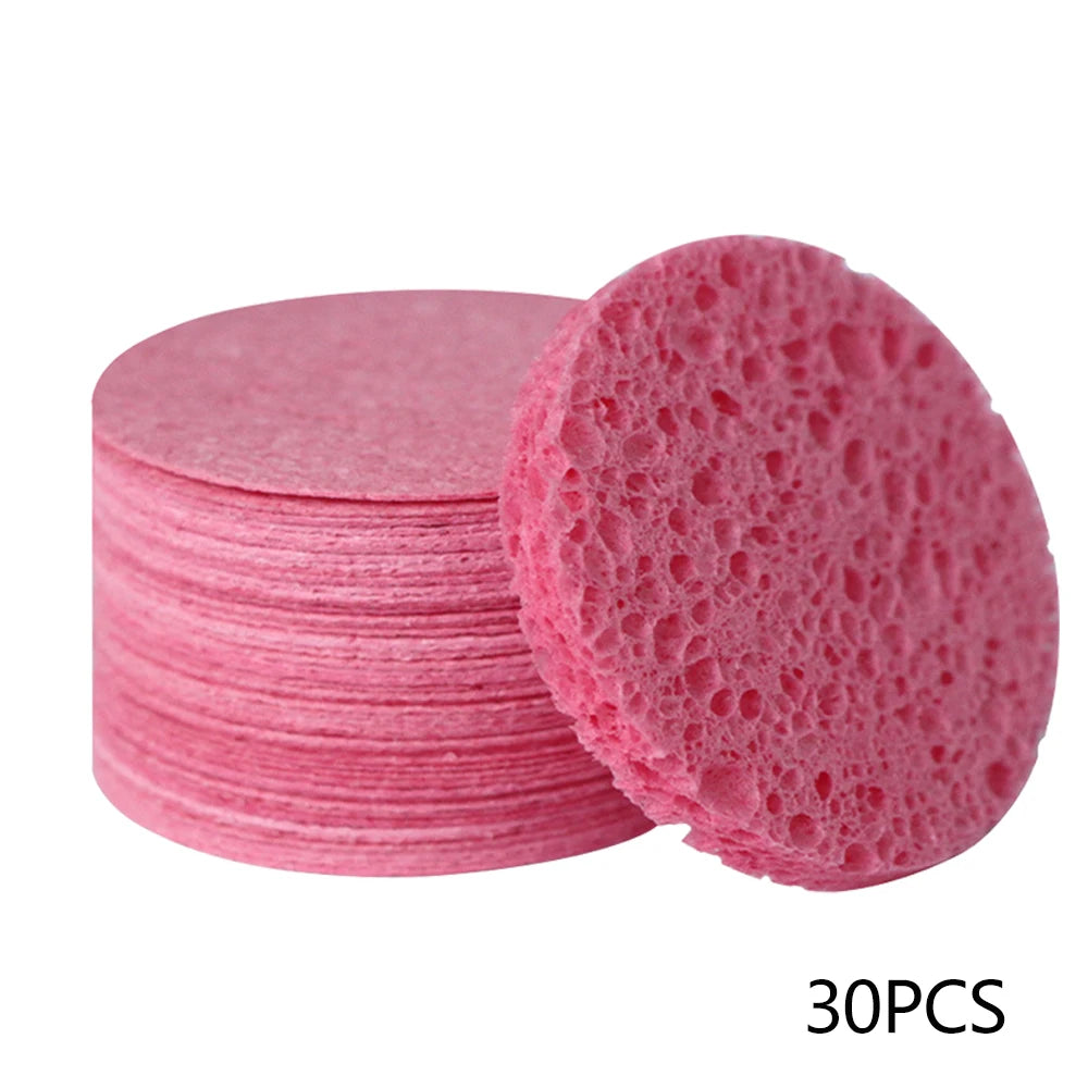 Compressed Facial Sponge 30/50/100pcs Natural Cosmetic Spa Sponges For Facial Cleansing Exfoliating Mask Makeup Removal Tools