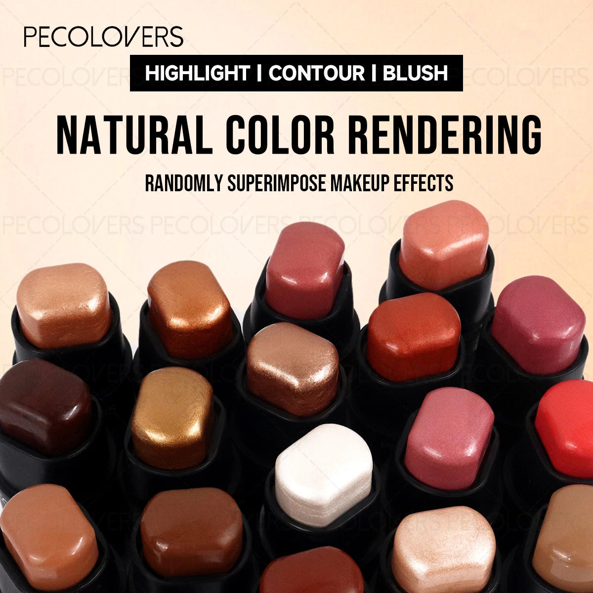 1 Pc Long-lasting Face Contour Stick, 3D Face Natural Shadow Look, for All Skins, Highlight & Contour & Concealer Face Makeup