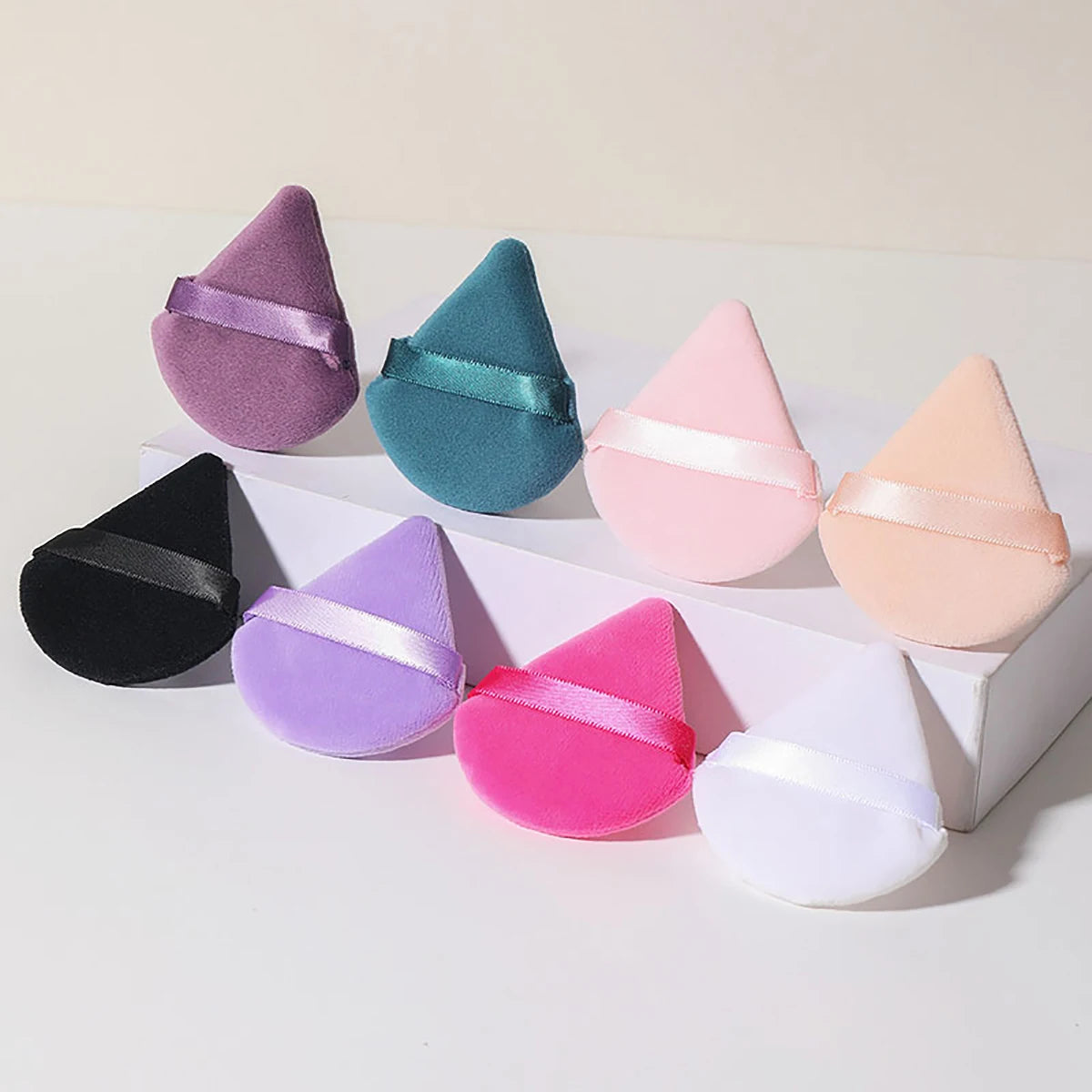Flocked Cushion Makeup Puff Suitable For Dry And Wet Use Flawless Skin-Friendly Setting Puff for Pressed Powder and Loose Powder